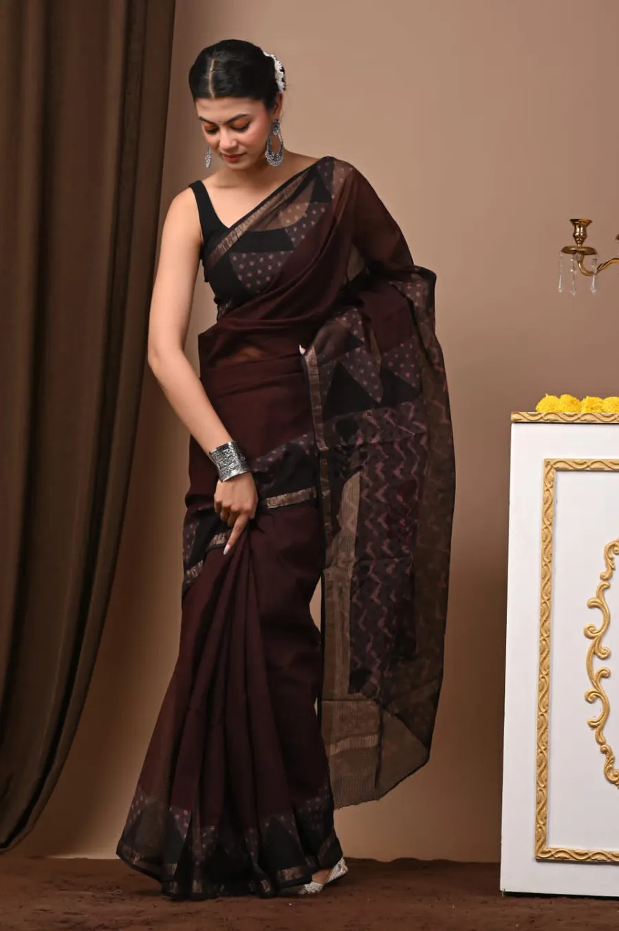 Vaspati Hand Block Prints Kota Sarees